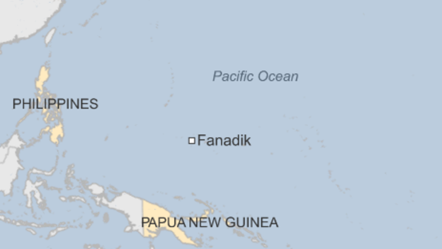 L'isola di Fanadik in Micronesia