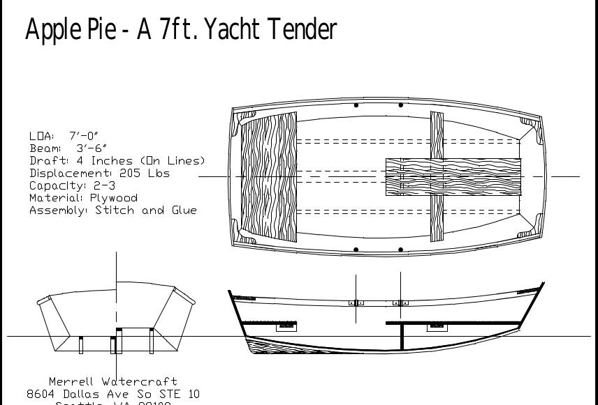 Small Tender Boat plan