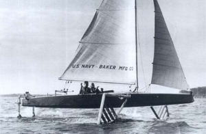 Sail Boat Hydrofoil 1950